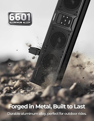 Miniatura 4 de KEMIMOTO Barra de sonido UTV de 6 altavoces, impermeable, sincronización de música, luces multicolor, altavoces SxS de 26 pulgadas, barra de sonido