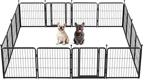 Miniatura 32 de FXW Corralito Instantáneo Sin Correa para Perros, Valla Portátil para Mascotas para Exteriores, Viajes en RV y Campamento, 40 pulgadas, 16 Paneles