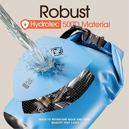 Miniatura 4 de Earth Pak - Bolsa seca impermeable - Bolsa de compresión seca enrollable que mantiene el equipo seco para kayak, playa, rafting, canotaje,