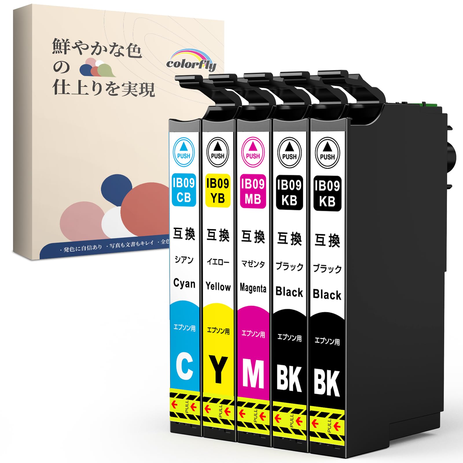 EPSON IB90CL4B 4色セット & IB90KB ブラック Amazon.co.jp: 【純正品 4色パック】 エプソン 大容量 インク