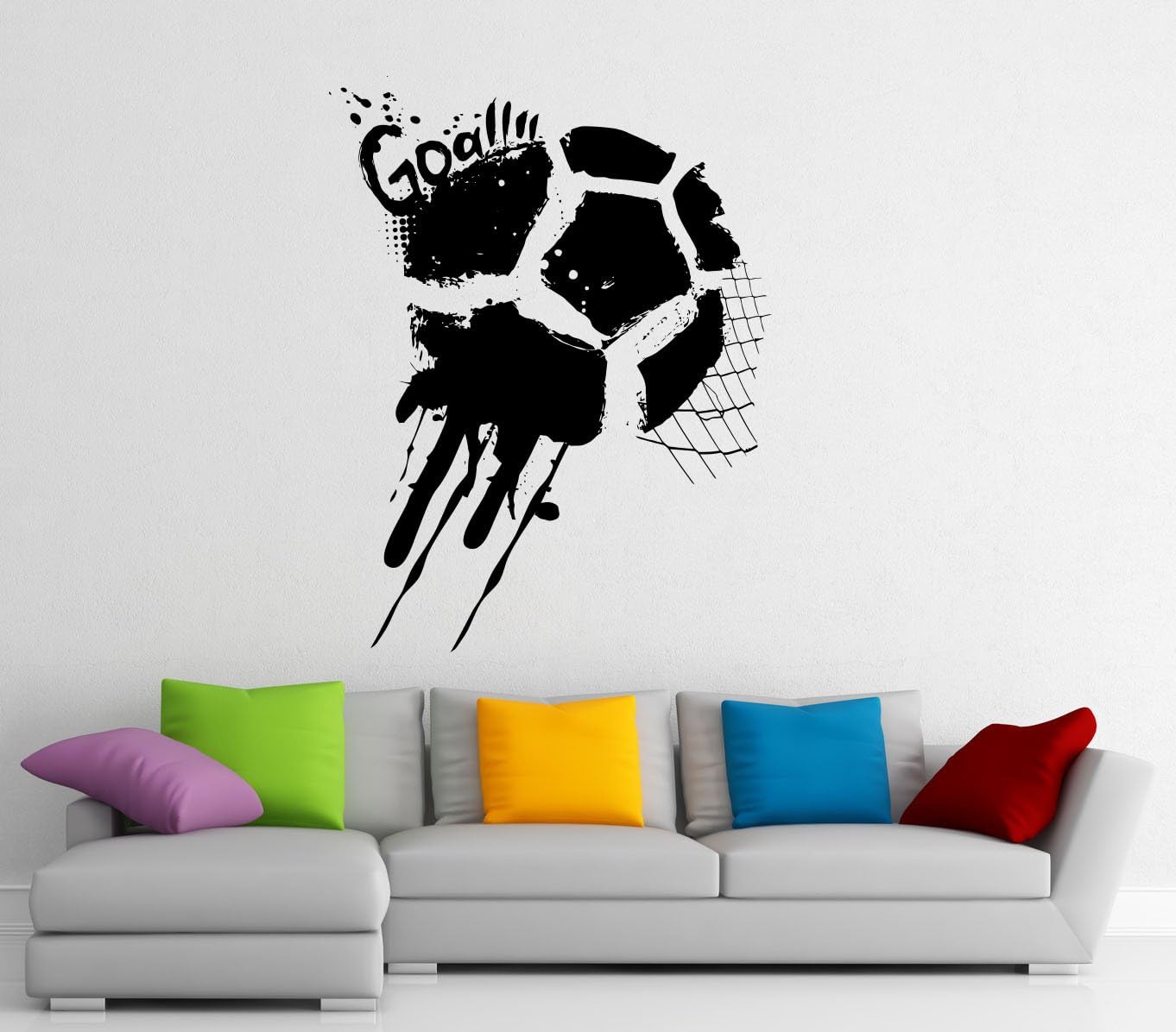 Soccer Ball Wall Decal Football Vinyl Sticker Sport Game