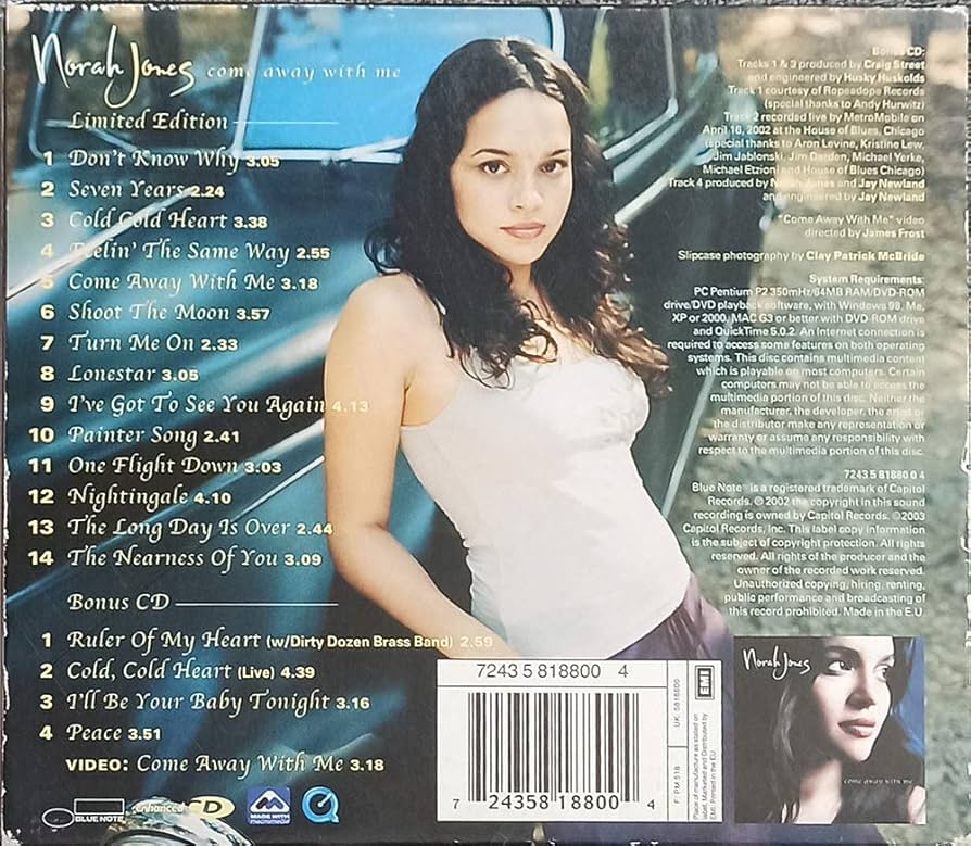 アナログ4枚組 新品 Norah Jones Come Away With Me Amazon.co.jp: Come Away With Me: ミュージック
