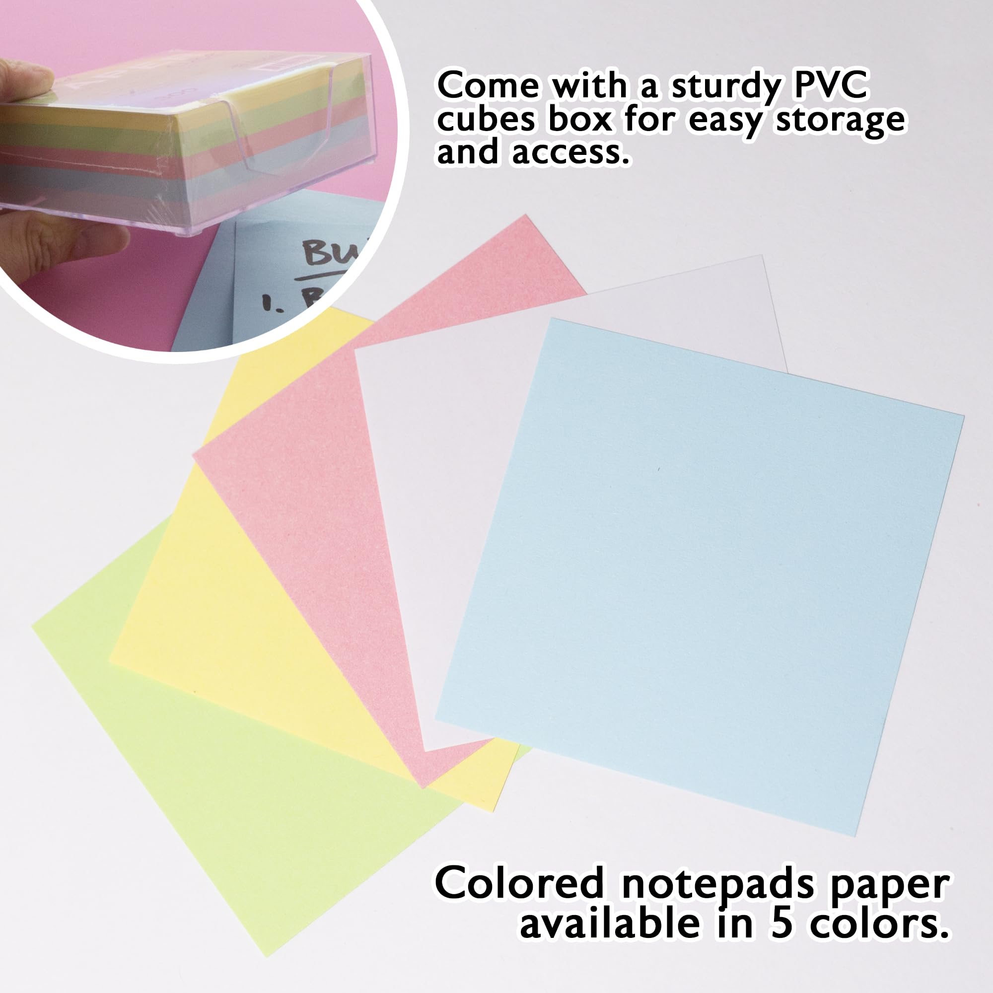 Amazon.com : BAZIC Products Color Paper Cube with Tray, 300 Sheets