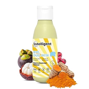 Tuco® Kids Face Wash | Perfect for Dull Skin | Infused with Turmeric, Kakadu Plum, Rosehip Oil, Safflower Oil, Witch Hazel | Ages 2-5, 4-10, 10-15, 5-10 Years | Paraben & Sulphate Free |100 ml (Pack of 1) - image, photos