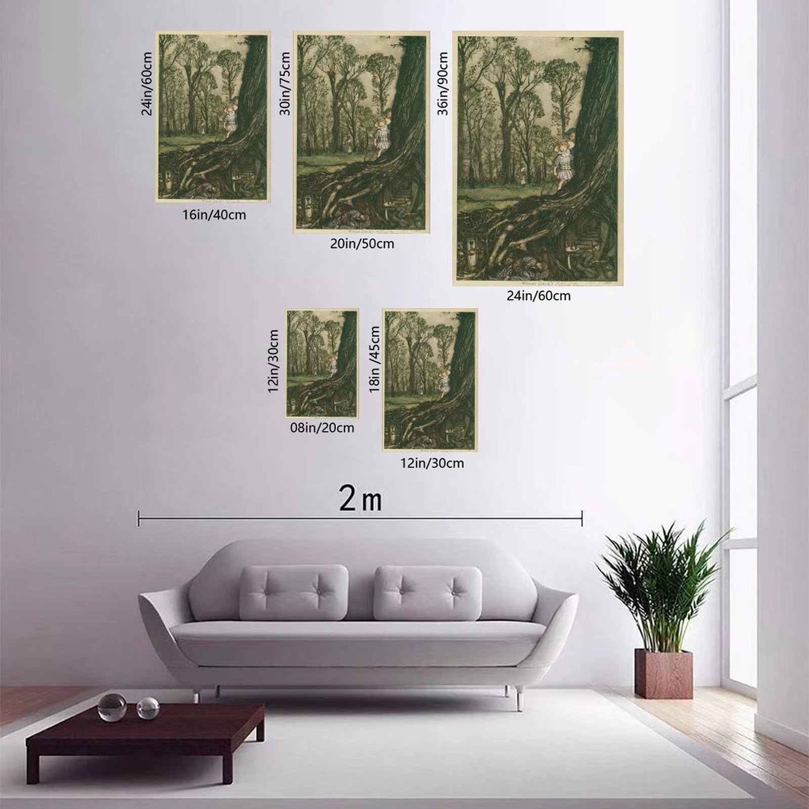 F I N U C B 42+ Słynne ilustracje Arthura Rackhama Plakaty Wróżki są mniej więcej w ukryciu aż do zmierzchu autorstwa Arthura Rackhama Plakaty Druki Płótno Deco Farba