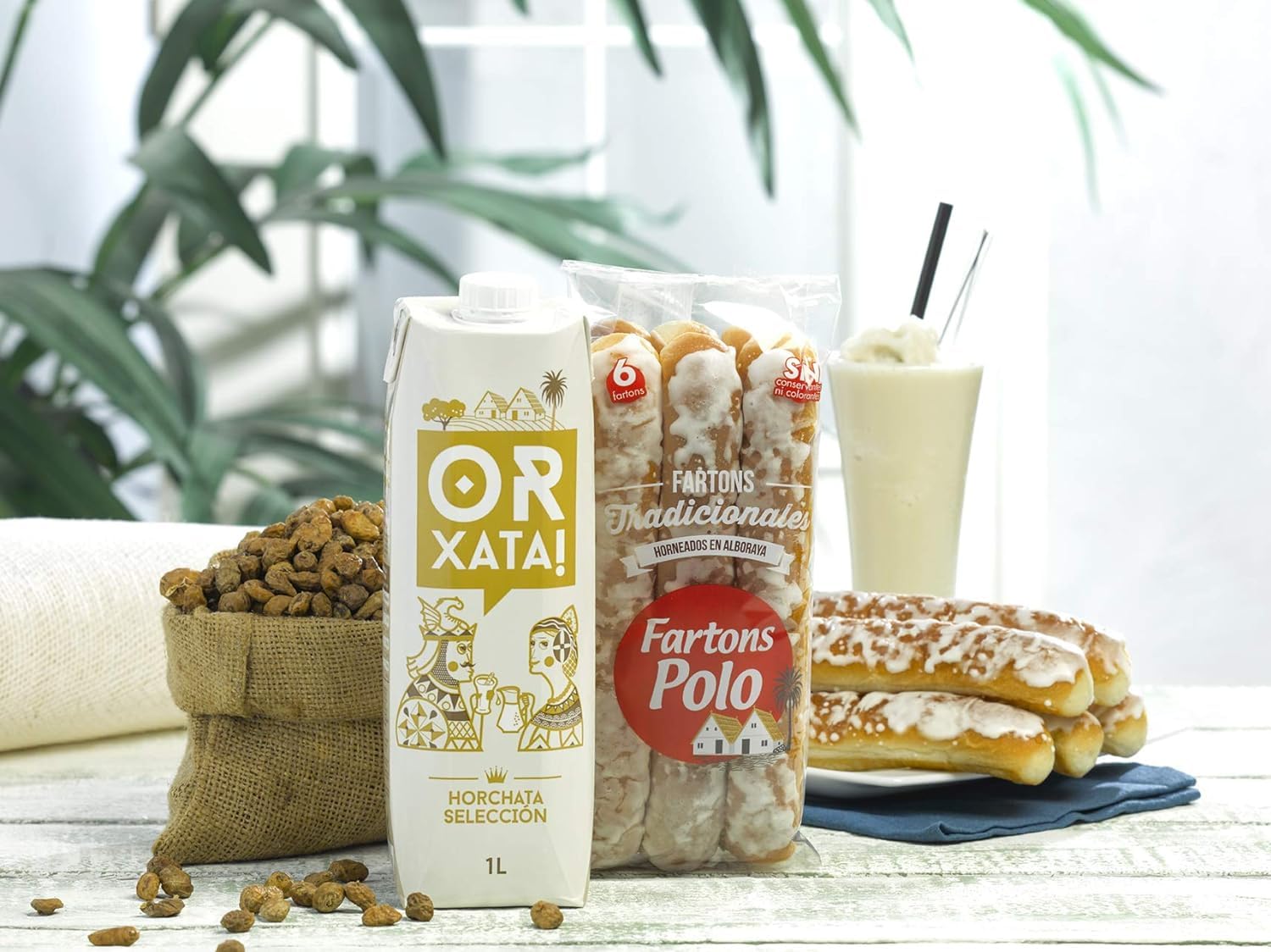 Horchata Seleccion Premium - Or xata Brick 1 litro - 6 Botellas - Horchata Valenciana de Chufa - Horchata Premium - Sin Gluten