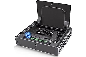 SOULYI DOJ Approved Digital Keypad Gun Safe for 3 Pistols
