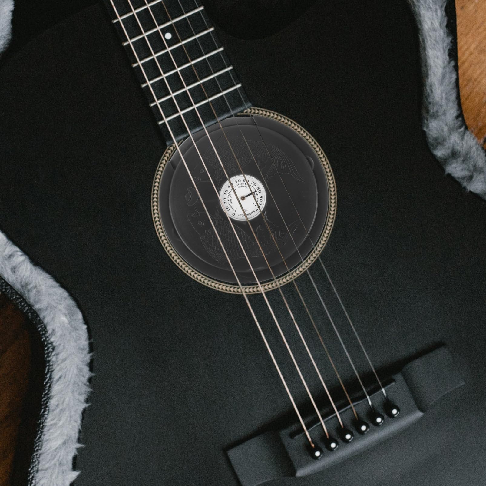 OFFSCH Acoustic Guitar Humidifiers Guitar Humidifiers Soundhole Guitar Hygrometer Sound Hole Humidifier