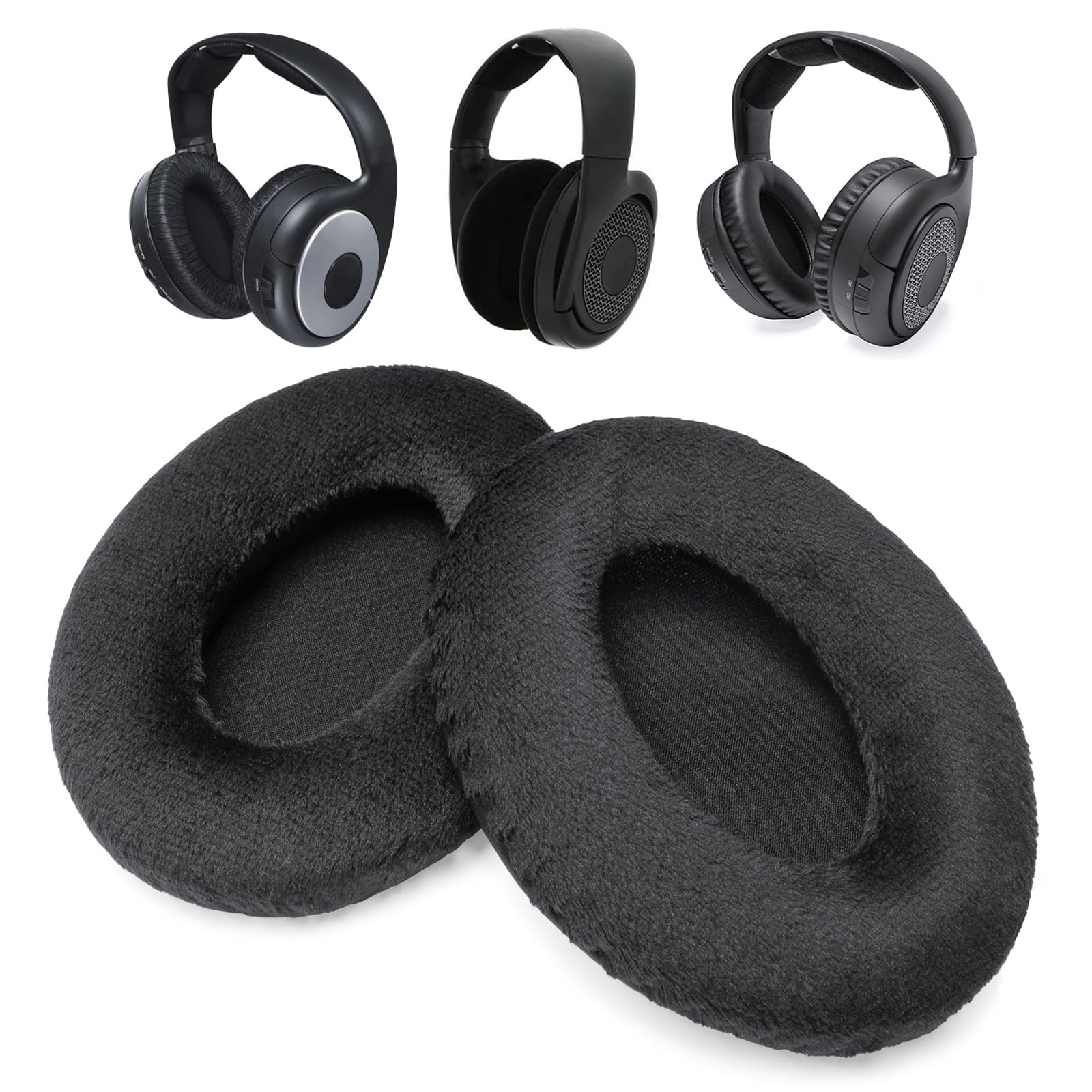 Voarmaks Ear Pads Compatible with Koss UR20 R80 Pro4aa UR40 CL80 Sennheiser RS125 RS127 RS130 RS136 RS140 HDR130 RF Wireless TV Headphones - Velour