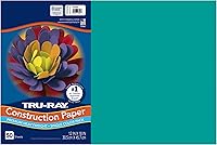 Vista 17 de Tru-Ray® Papel de construcción, 12.0 in x 18.0 in, 50% reciclado, azul atómico, paquete de 50
