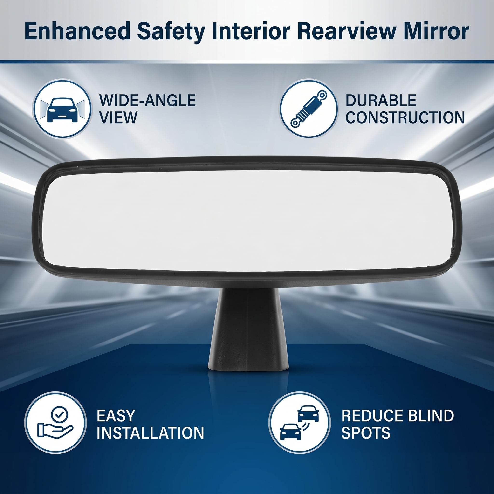 Rétroviseur Intérieur Universel de Voiture D'aspiration 8154AK Remplacement pour 2008 3008 308 308S 408 508-Miroir De Grand Angle