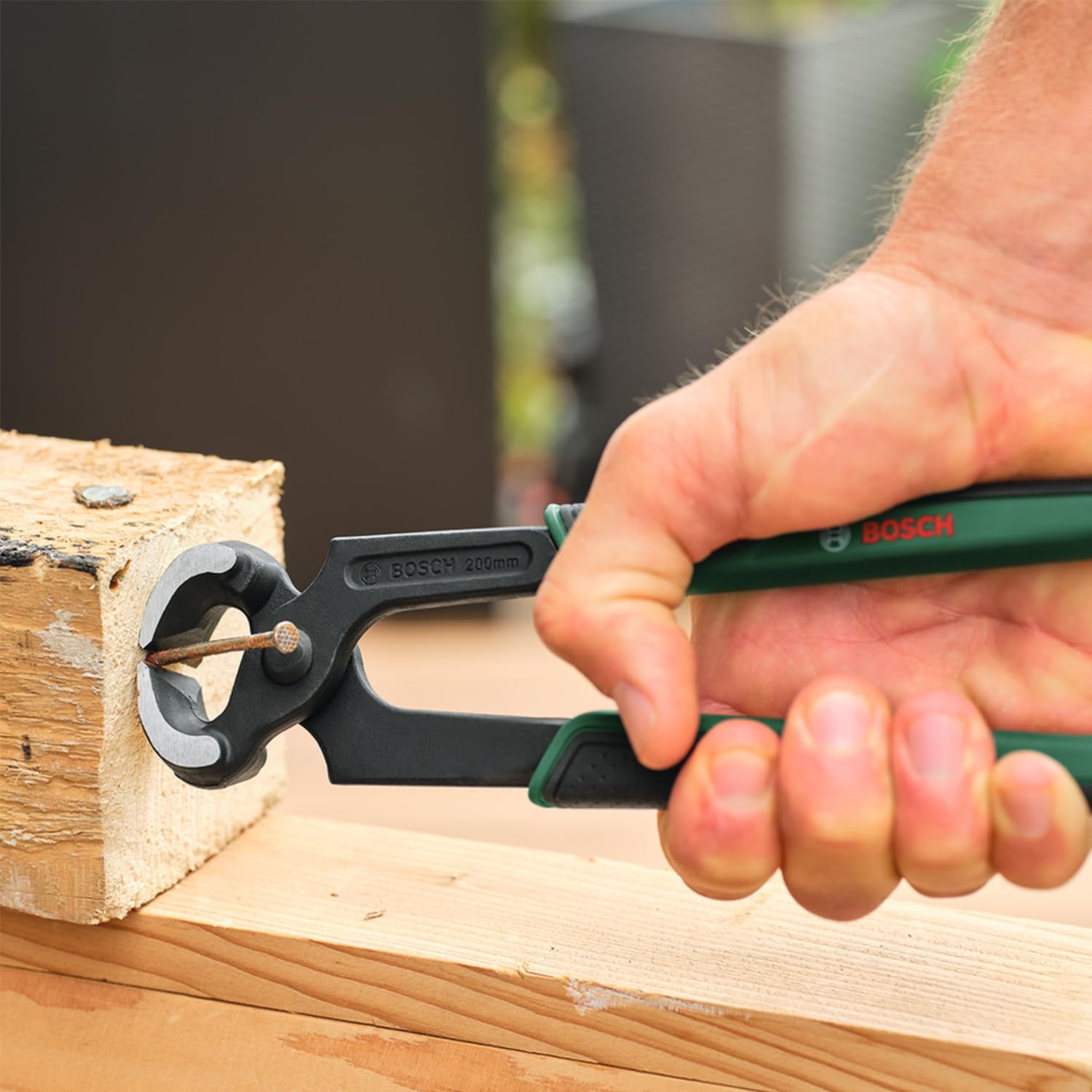 BOSCH Carpenters' Pincers 200mm - Slim Soft-Grip Handles for Easy, Precise Operation & Enhanced Control & Power Transmission