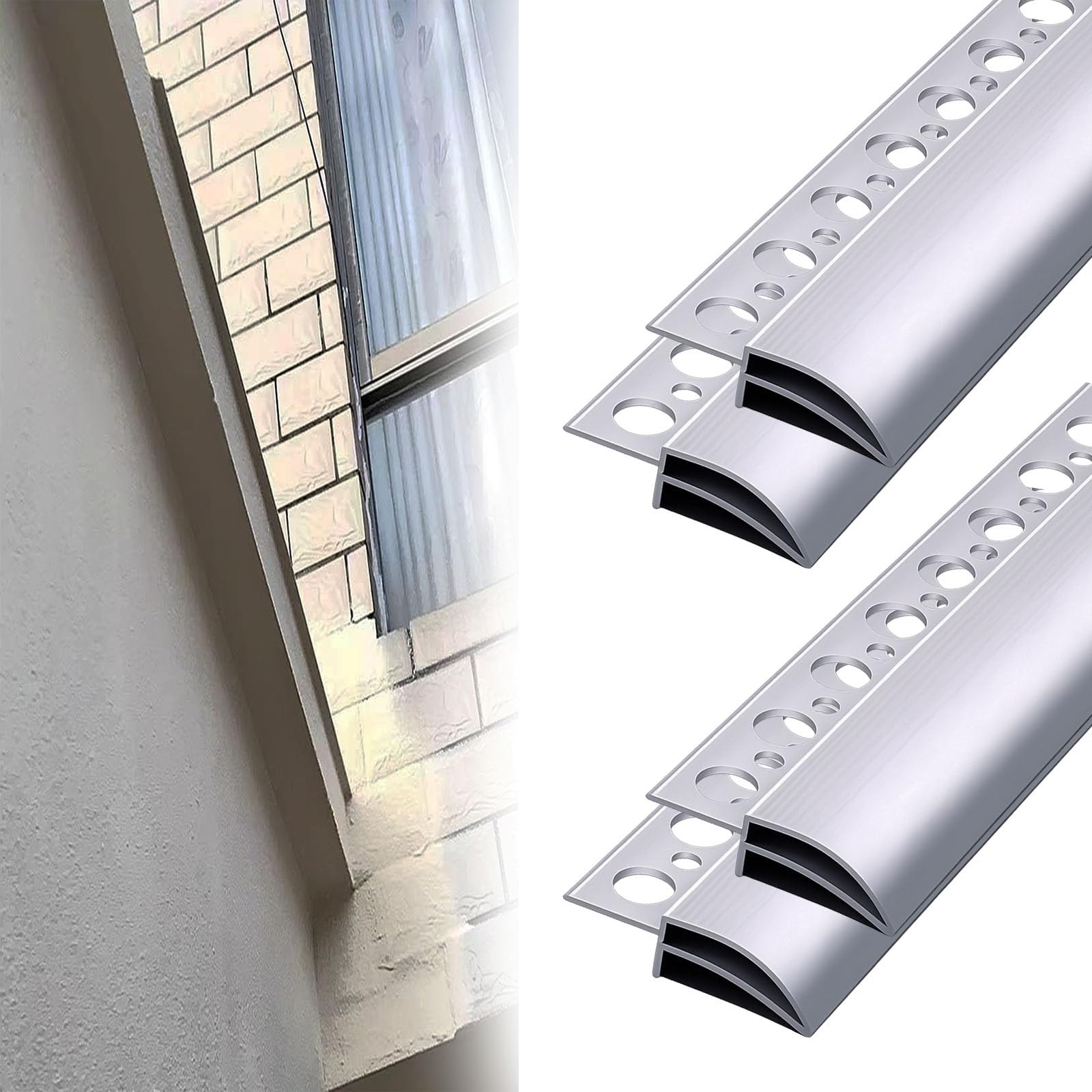 Deflectores de lluvia de goma flexibles para puertas exteriores con máxima impermeabilidad