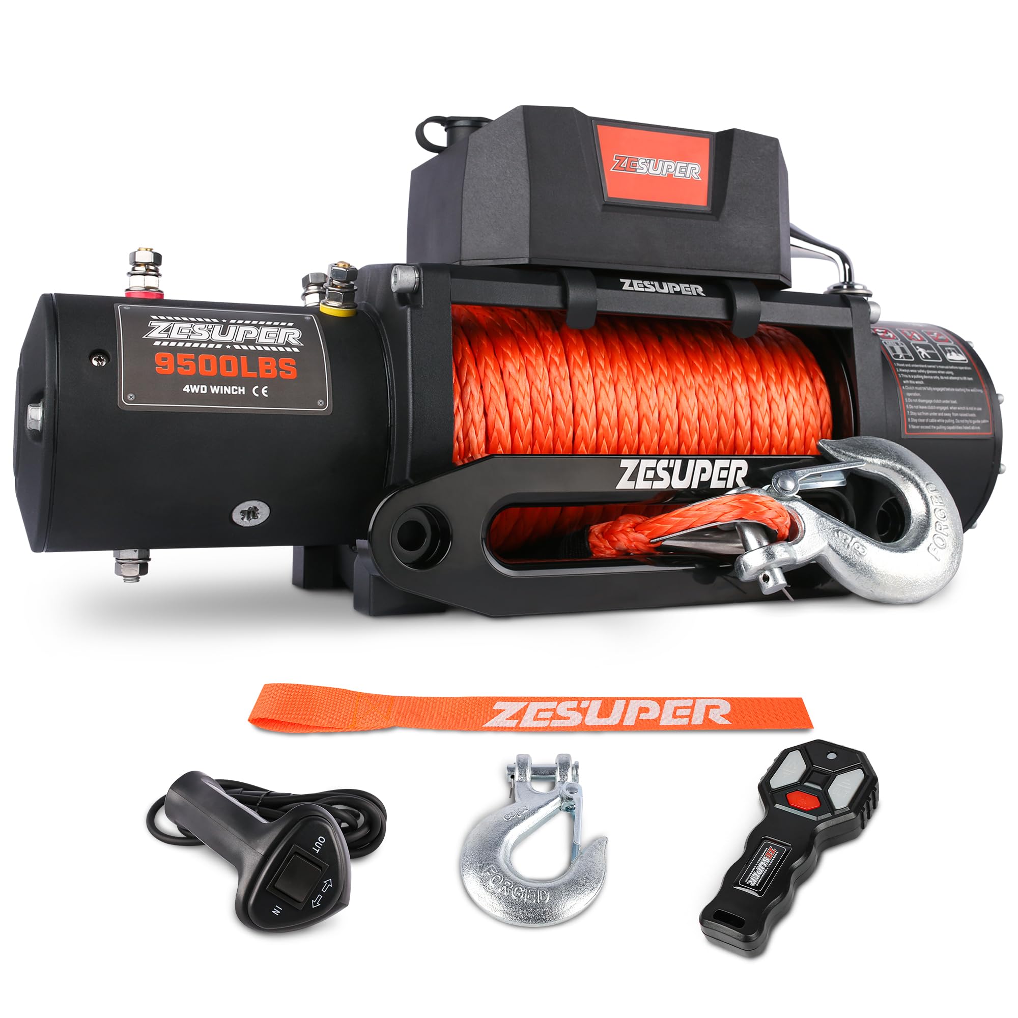 ZESUPER 9500 lb Winch