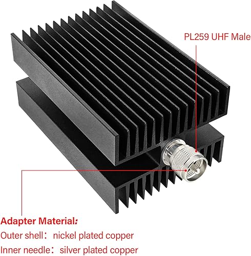 Miniatura 4 de XRDS -RF Carga ficticia masculina del RF de la frecuencia ultraelevada de 100W PL259 para la radio del jamón, carga ficticia de 50 ohmios