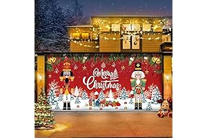 Christmas 2023 Garage Door Decoration 7x16: Make Your Garage Door Merry and Bright