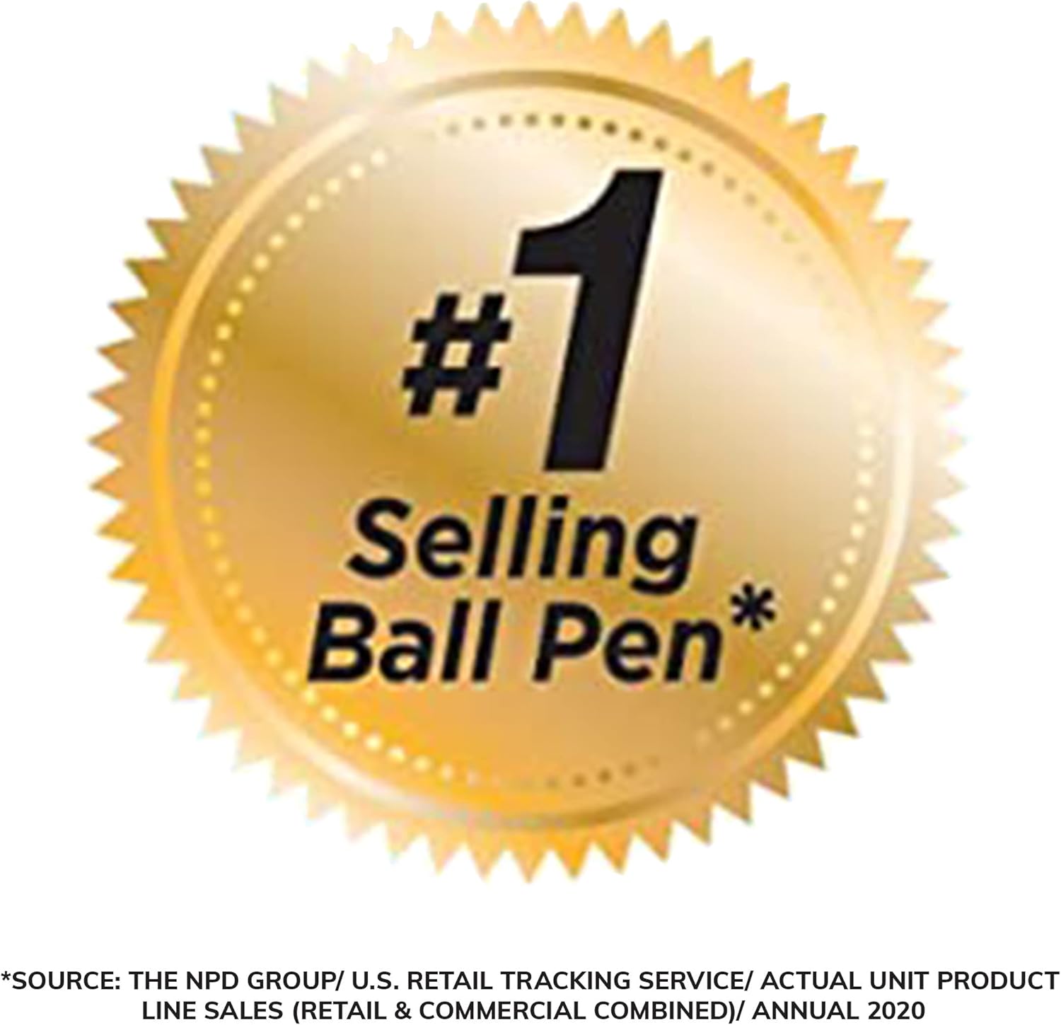 BIC Round Stic Xtra Life Ballpoint Pen, Medium Point 144 ct Pack of 6