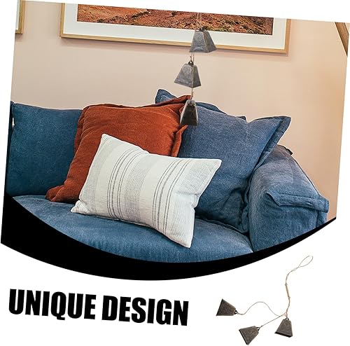 Miniatura 2 de Yardenfun Campana cuadrada para manualidades, campanas colgantes, campanas de viento para exteriores, campanas de trineo, campanas de latón,