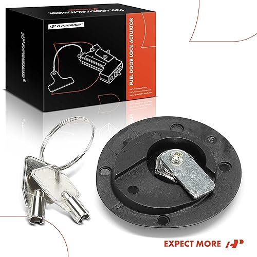 Miniatura 8 de A-Premium Tapa del depósito de combustible compatible con vehículos Ford  EcoSport 2018-2022, Escape 2017-2019, Mustang 2016-2023, pestillo de