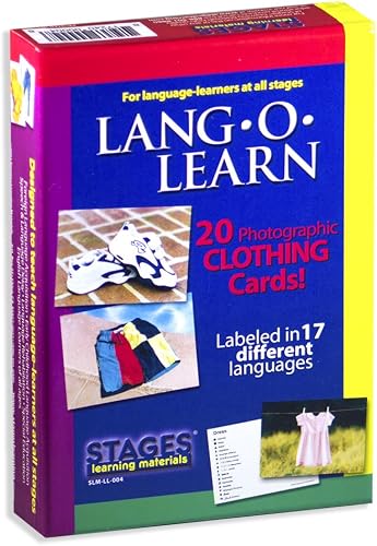 Lang-O-Learn Stages Learning Materials Stages Learning Materials ESL Clothing Vocabulary Cards Flashcards for English, Spanish, French, German, Italian, Chinese, Korean, + More