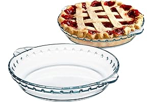 ZYER (8 Inch Pie Plate) Clear Pie Baking Pan
