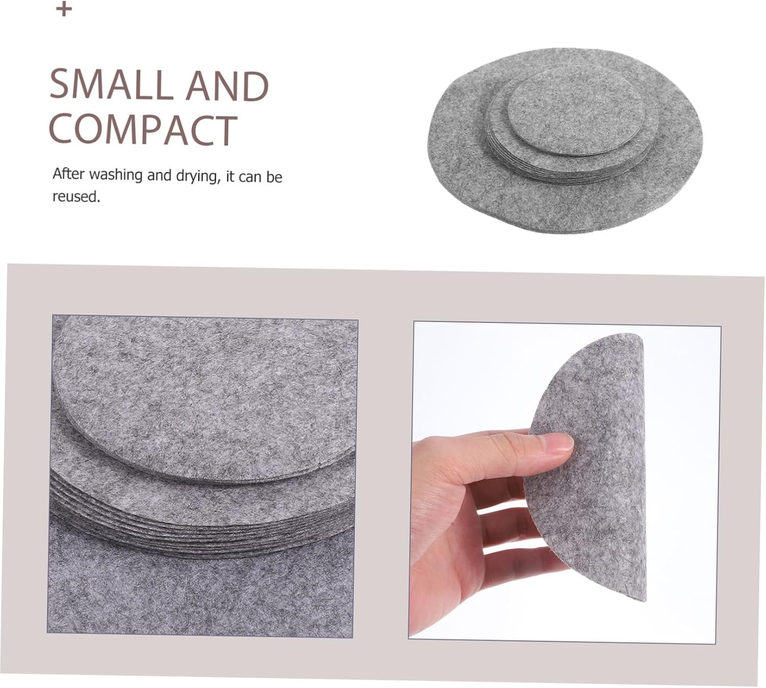 24pcs Felt Plate Separators Pot and Pan Protectors Grey Dish Storage Dividers for Nesting Cookware Extra Thick Felt Pads for China Porcelain and Protection