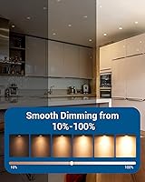 Vista 4 de DEWENWILS Paquete de 6 bombillas LED GU10 regulables, 3000 K blanco cálido GU10 de repuesto para iluminación de pista, 500 LM, 7 W