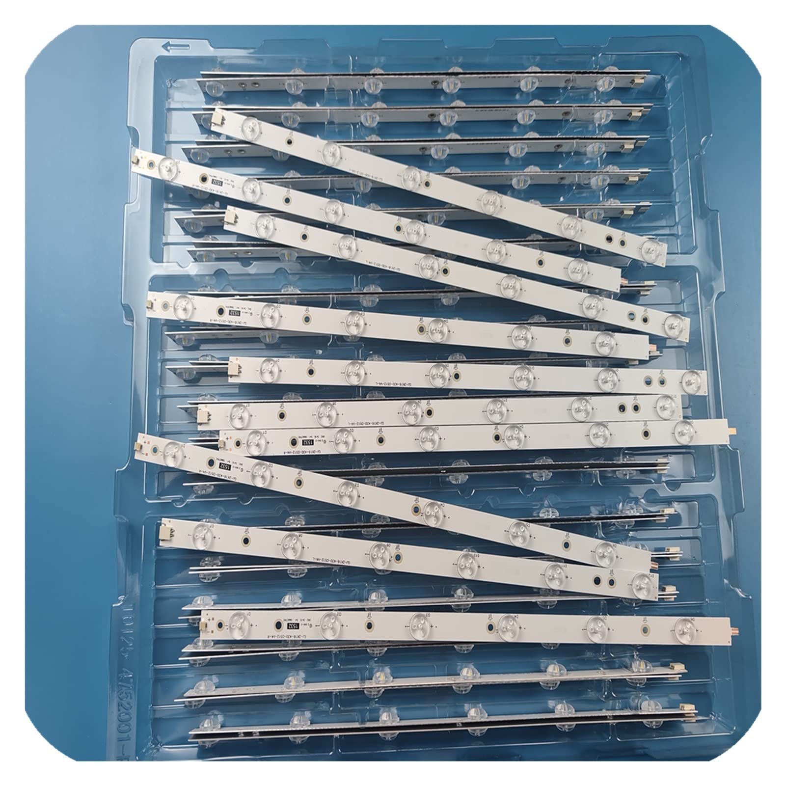 QIANHUI LED Tira 12leds Lb43014 v0_00 Apto for Philips 43" TV 43pus6551 tpt430u3 eqlsja.g 43pus6501 43pus6101 43pus6201 43pus7202 5pcs
