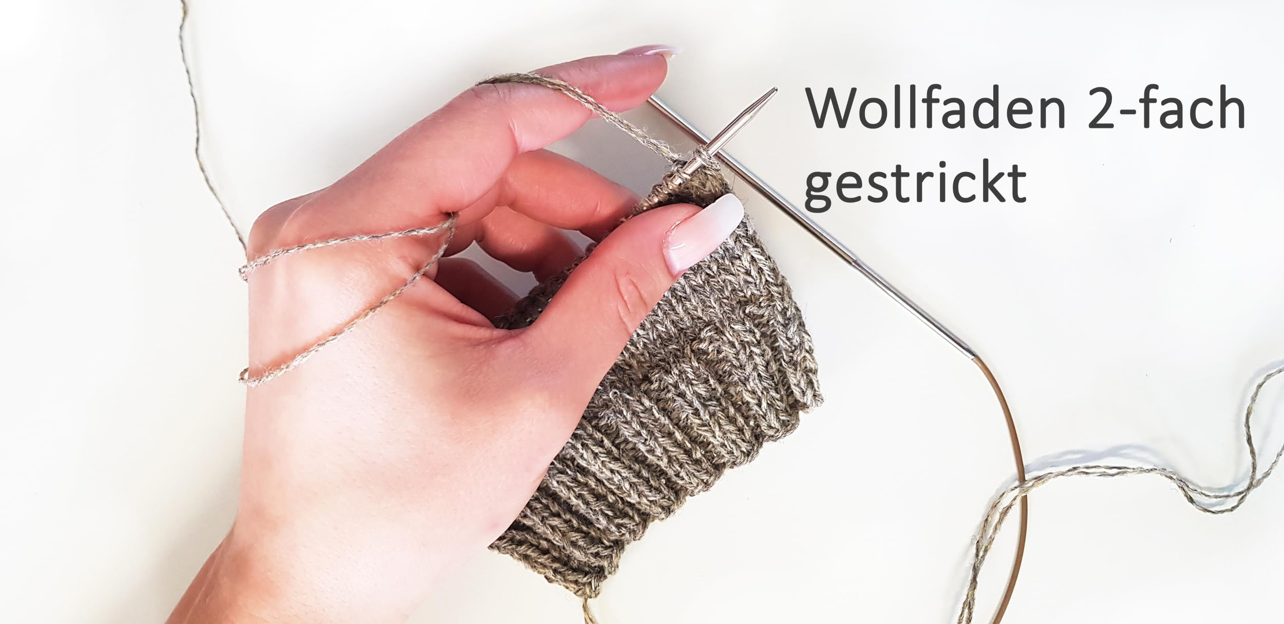 Strickwolle 1 kg 1000g Schurwolle Schafwolle Multicolor Farbverlauf dicke Wolle zum Stricken günstig kaufen Handstrick Häkelwolle Häkeln Garn Nadel 3 3,5 4 - Grau Hellgrau