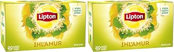 Lipton Ihlamur Harmanı Zarflı Süzen Poşet Bitki Çayı 20X1,6g 2li paket