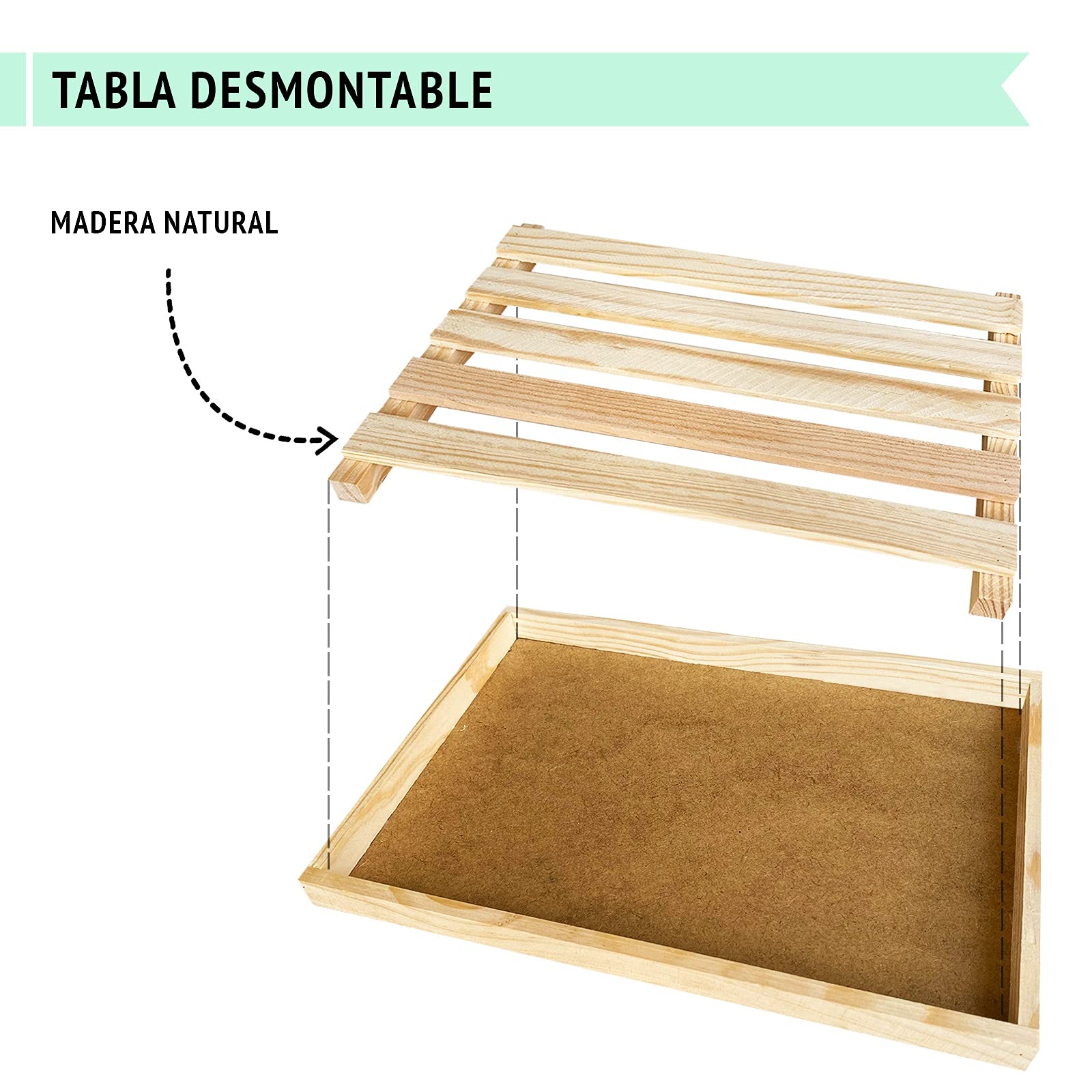 Tagliere per pane APS Rubber Wood, tagliere, tagliere per pane, con vassoio raccoglibriciole estraibile, su 4 piedi antiscivolo, 60 x 40 cm, altezza | Leroy Merlin