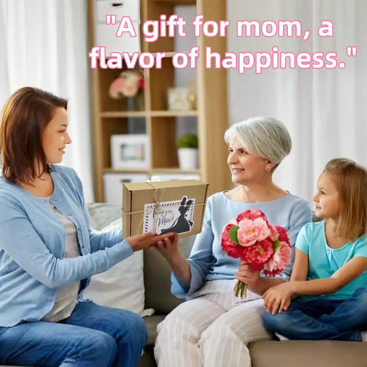 Mom Gifts: Mothers Day Candle Set Scented Aromatherapy 6-Pack - Soy Wax Carnation Shaped Candles with Thank You Mom on Box - Great Gift on Mothers Day, Birthdays, Christmas