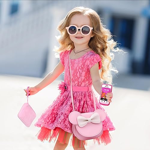 Vista 19 de Juego de monedero para niñas pequeñas con juguetes de maquillaje, juguetes para niñas pequeñas para regalos de niñas de 3, 4, 5, 6, 7 años, bolso