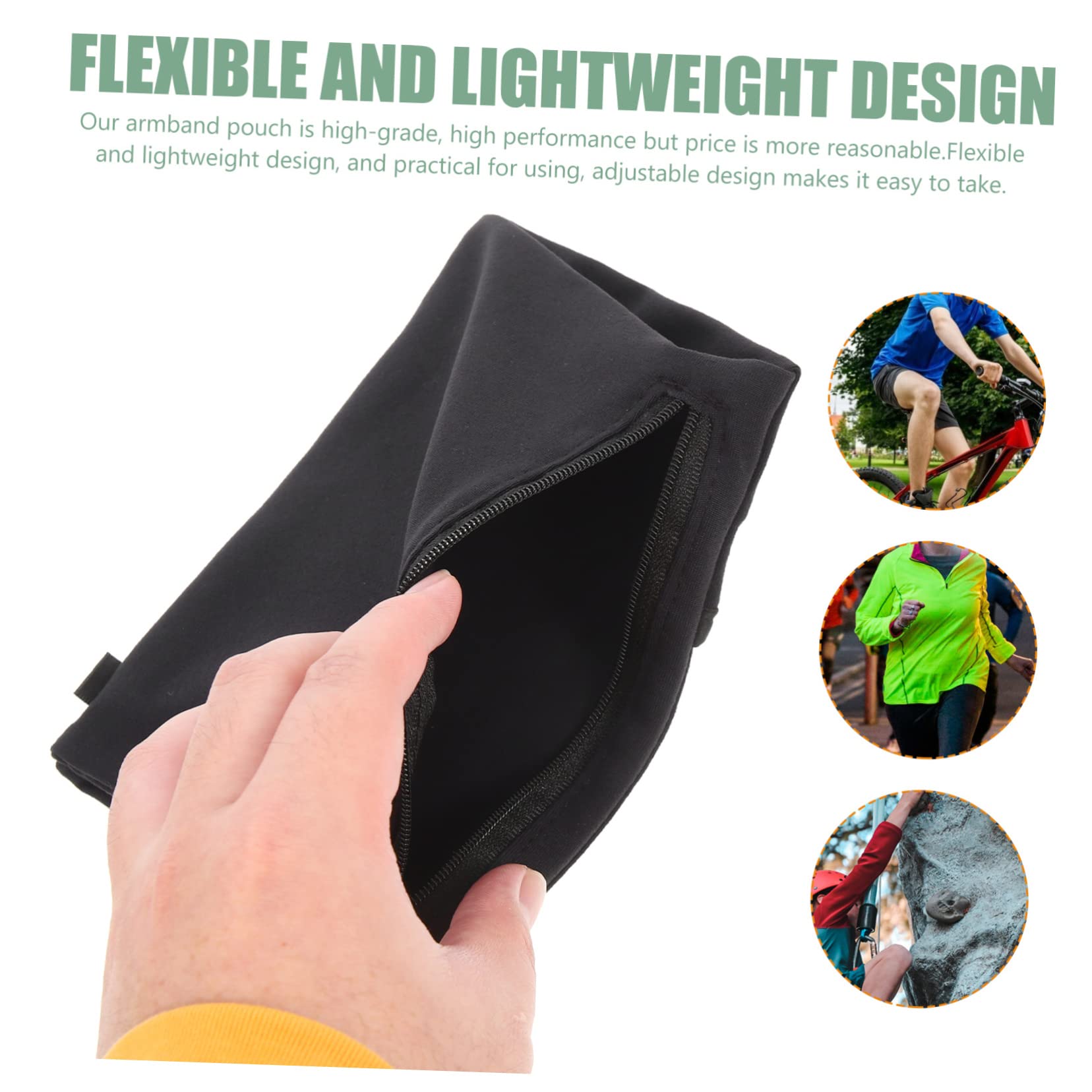 Uonlytech 5pezzi Borsa Sportiva Per Braccio Porta Cellulare Per Running e Fitness Compatibile Con Smartphone Accessorio Pratico Per Allenamenti All Aperto