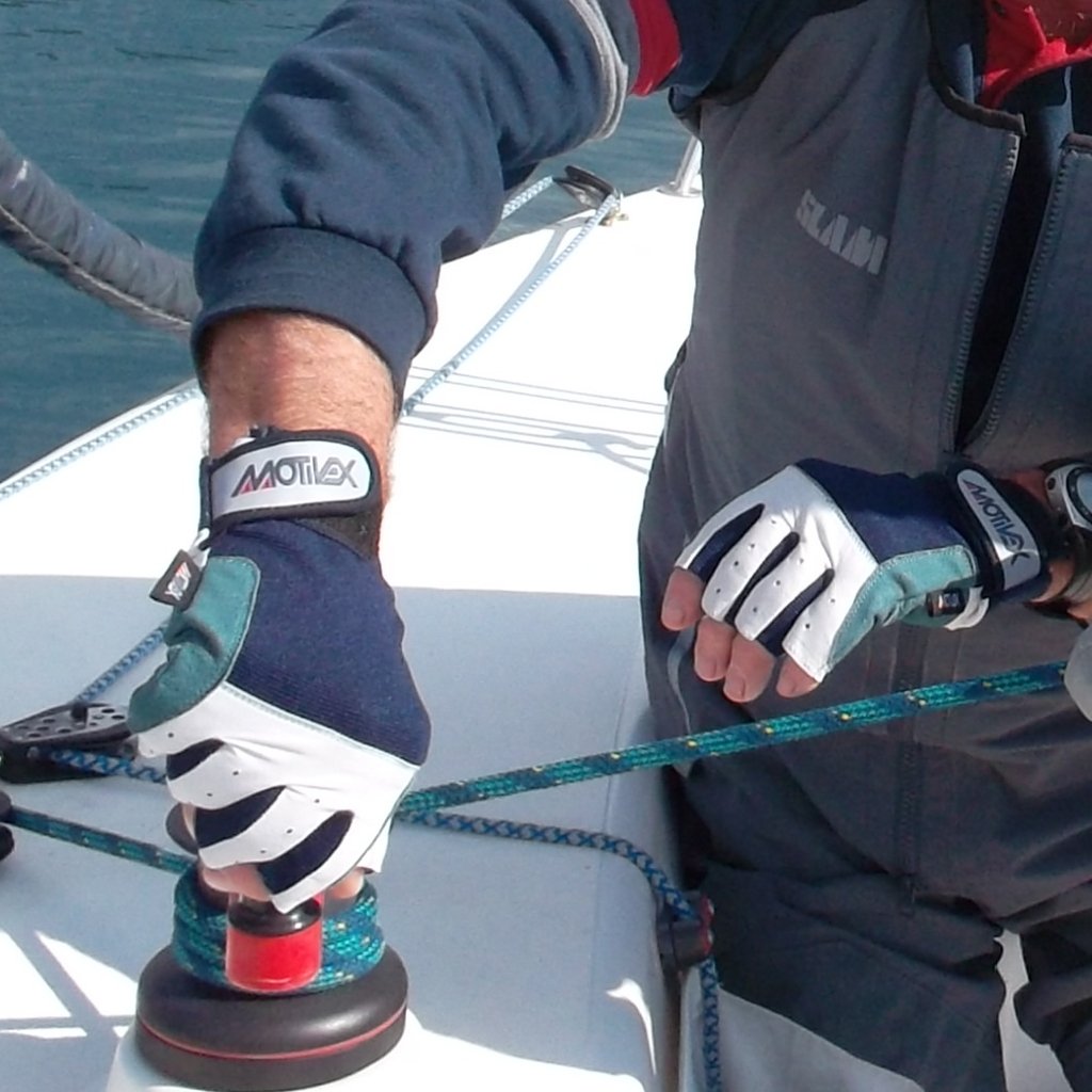 Segelhandschuhe Rückseite Elasthan alle Finger kurz Grösse XXL