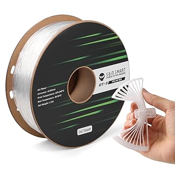 SainSmart High Flowability Translucent TPU Filament 1.75mm, 1kg, Transparent
