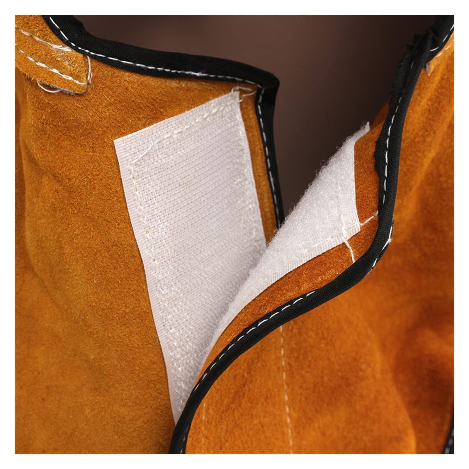 Máscara de soldadura con lente, capucha de soldadura, máscara de soldador, trabajo de soldadura de cuero, 60 cm, capucha de soldadura de cuero, casco, máscara, tapa protectora for soldador, trabajo de