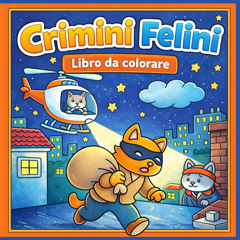 Crimini Felini: Libro da colorare sui gatti detective tra misteri divertenti crimini buffi e scene investigative.