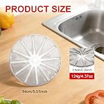 Accessoire à la crème de mélangeur, String Mixer Heads Scraper, Pièces jointes 6-Wire Whisks Anti-Splatter Baffle pour l'aide à la cuisine 4.5qt et 5qt Mélangeurs à tête incrustée Accessori(Clear)