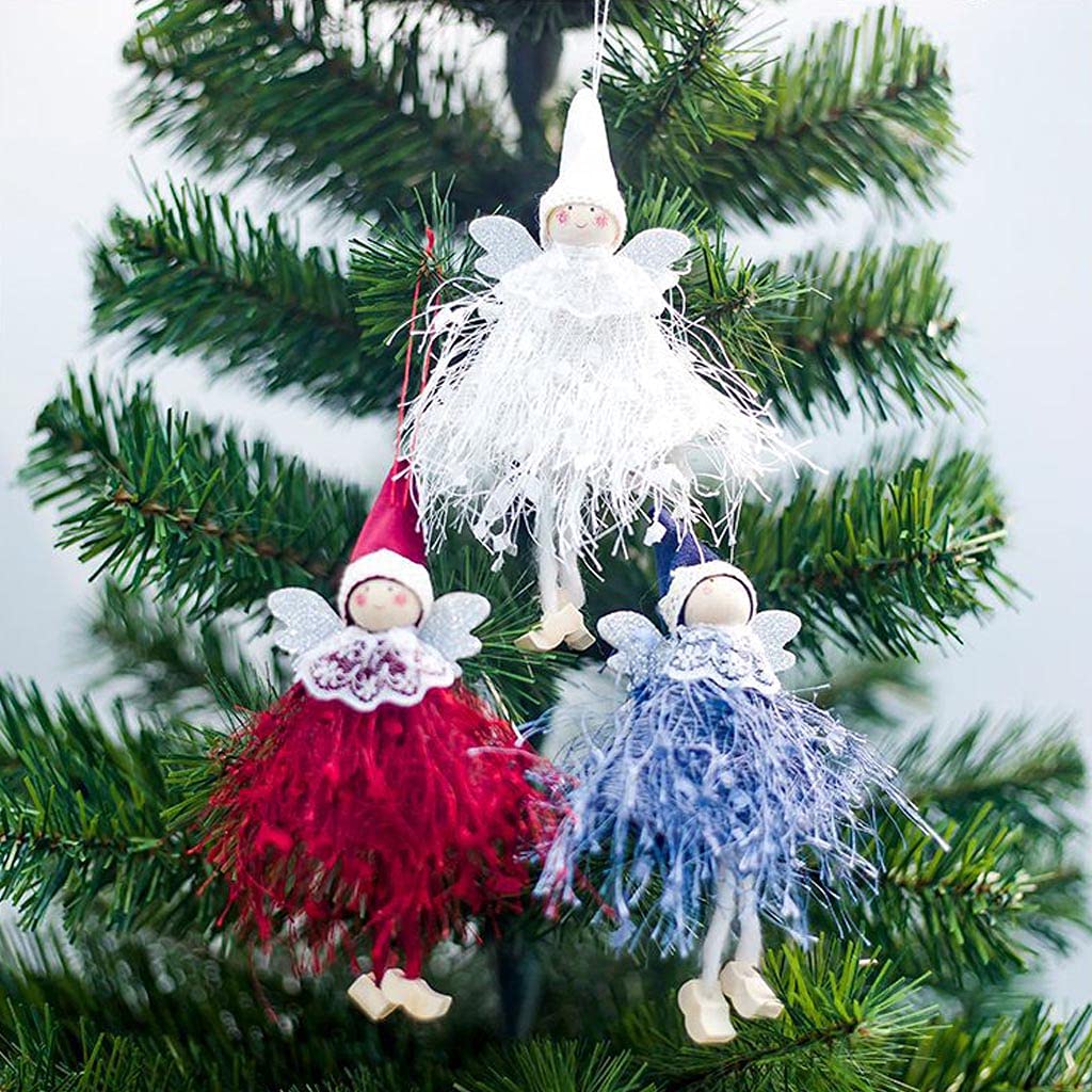 Ange 3D Doré Pour Sommet De Sapin De Noël - Décoration Intérieure Réutilisable, Avec Crochets Intégrés - 9