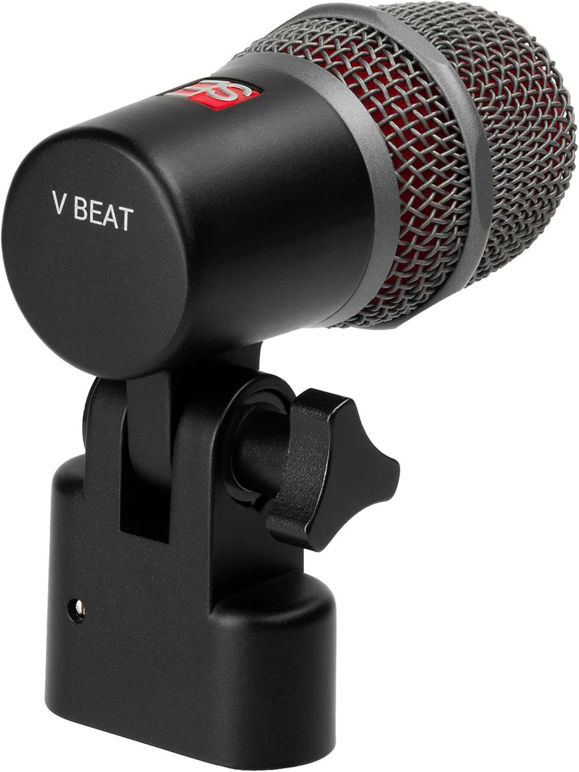 SE ELECTRONICS V BEAT Drum Mic - Compact Dynamic Supercardioid Drum Microphone for Toms & Snares with Adjustable Swivel Mount for Precise Positioning - Perfect for Studio & Live Use