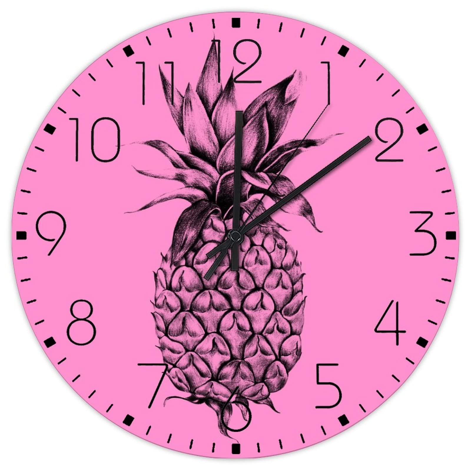 Horloge murale en bois fruits d'été pour égayer une chambre familiale un peu sombre