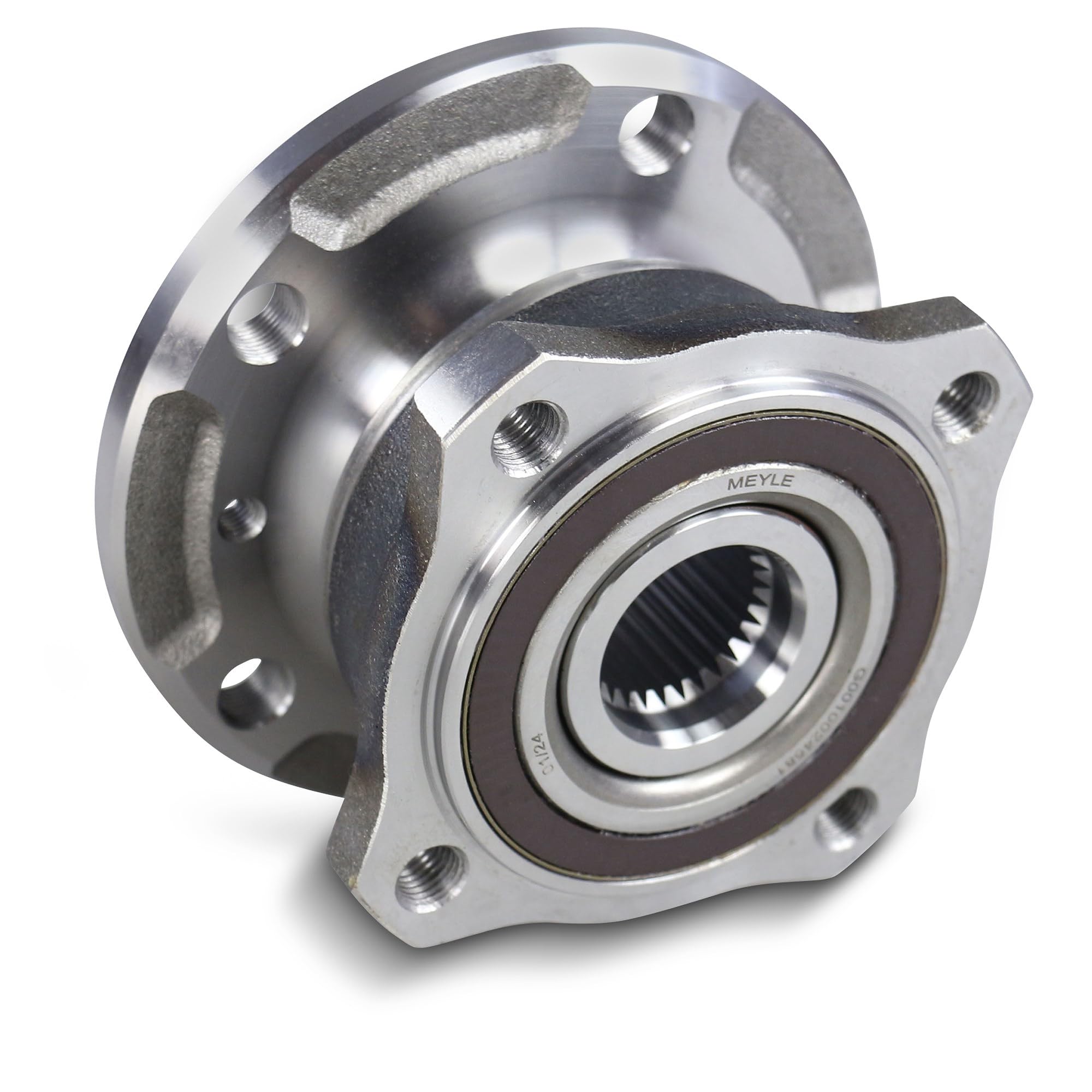 MEYLE 314 753 0011 Zestaw naprawczy piasta koła z materiałem montażowym/mocującym ze zintegrowanym łożyskiem koła z kołnierzem ze zintegrowanym magnet. pierścieniem nadajnika impulsów tył