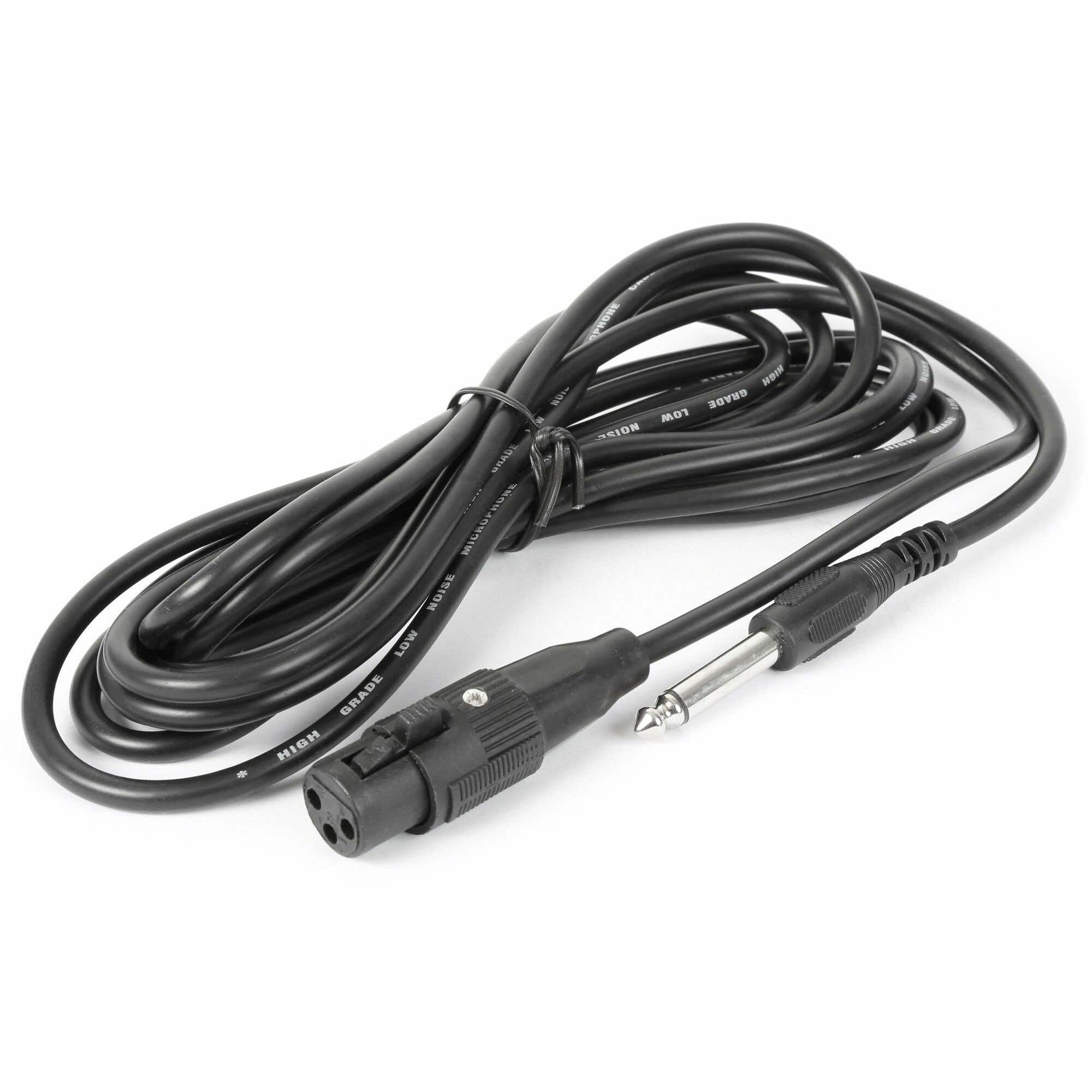Vonyx VH120 y Fenton DM105 Set DJ con Auriculares Plegables con Graves potentes y micrófono dinámico con Cable de 3 m, Conectores Jack/XLR, Ideal para Mezclas y animación