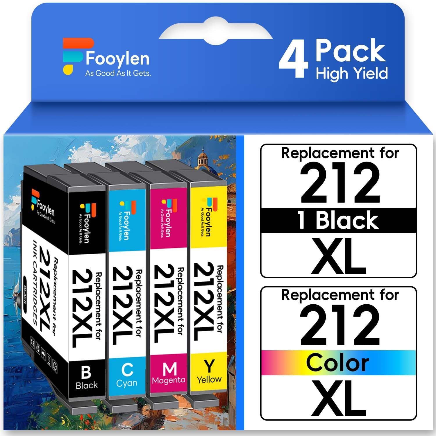 XP-6100 Ink Cartridge Replacement for XP-6000 Ink Cartridge XP6100 Ink Combo Pack Work with Epson Expression XP-6100 XP-6000 XP6000 XP6100 Printer (BK/PBK/C/M/Y, 5-Pack)