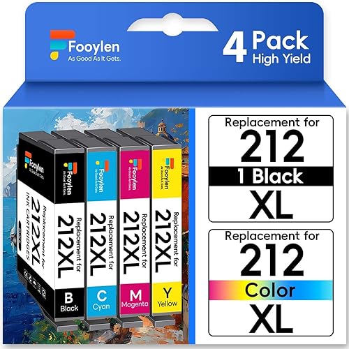 WF-2830 Cartucho de tinta remanufacturado de repuesto para impresora Epson Workforce WF-2850 WF-2830 Expression Home XP-4100 XP-4105 (1B1C1M1Y, 4