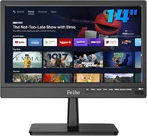 Amazon.com: Feihe 14 inch Small Smart TV Built-in APP, HD Flat Screen ...