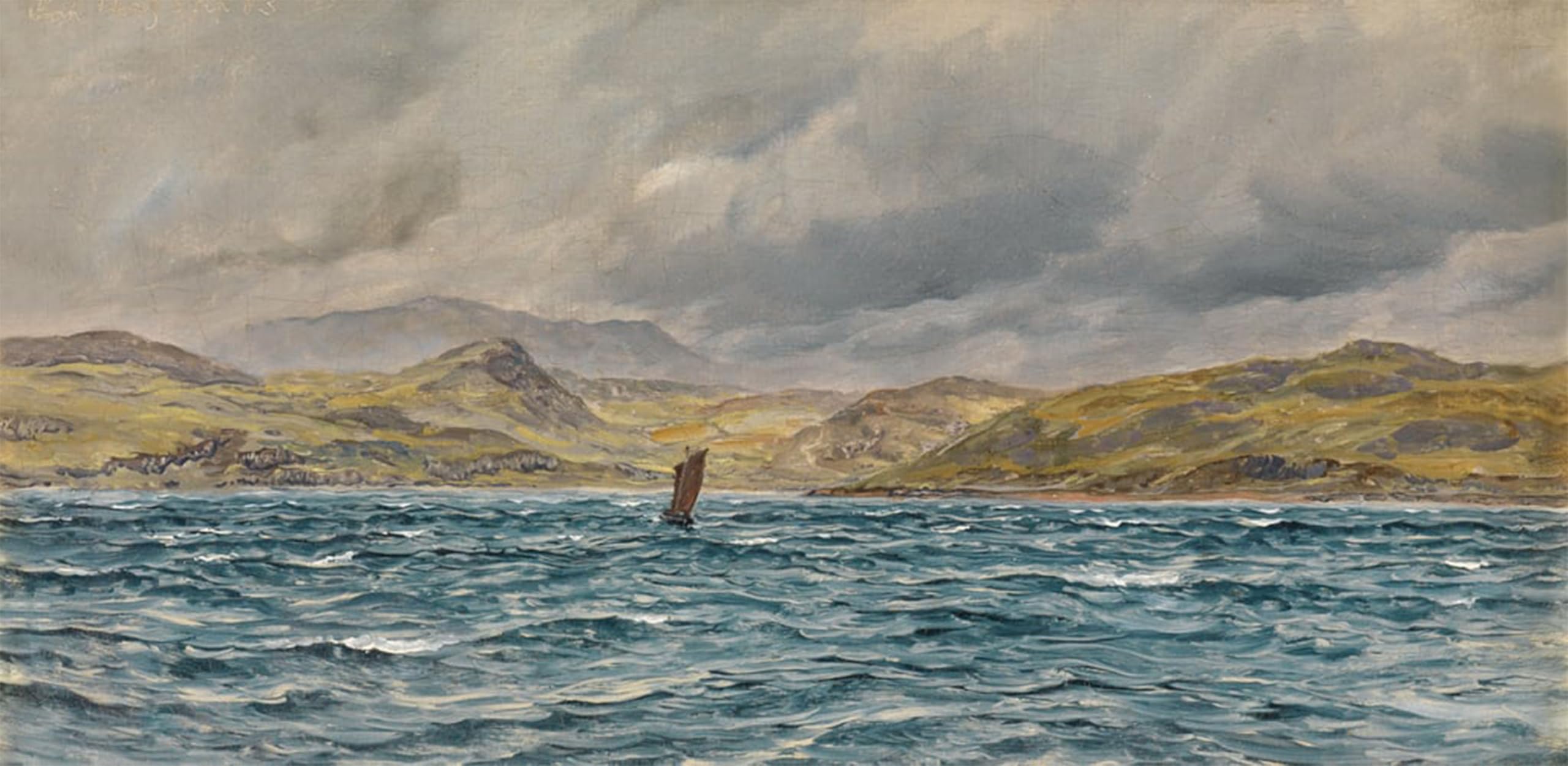 Murale Tableau Loch Beagkye de Brett pour habiller un grand mur vide de chambre