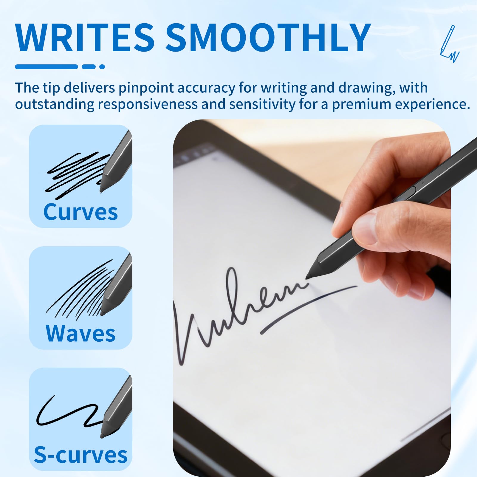 Punte di ricambio compatibili con Lenovo Precision Pen 2-5 punte di ricambio adatte per Precision Pen 2, punte di ricambio per penna Lenovo per laptop, punte di ricambio non per Precison Pen 3