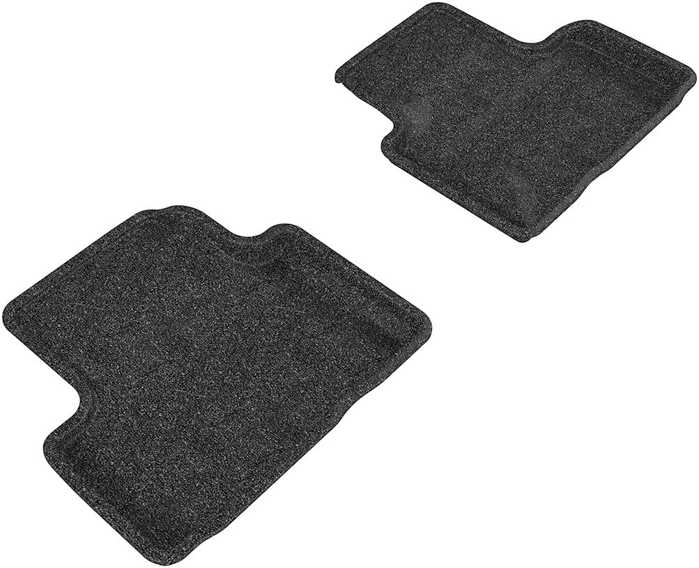 3D MAXpider Second Row Custom Fit Floor Mat for Select Infiniti G35/G37 Models - Classic Carpet (Black)